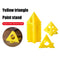 Woodworking Pyramid Stands Set Triangle Paint Pads Feet Yellow (10pcs)