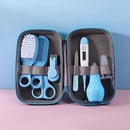 8pcs/set Newborn Care Kit Nail Hair Thermometer Grooming Brush Clipper Scissor