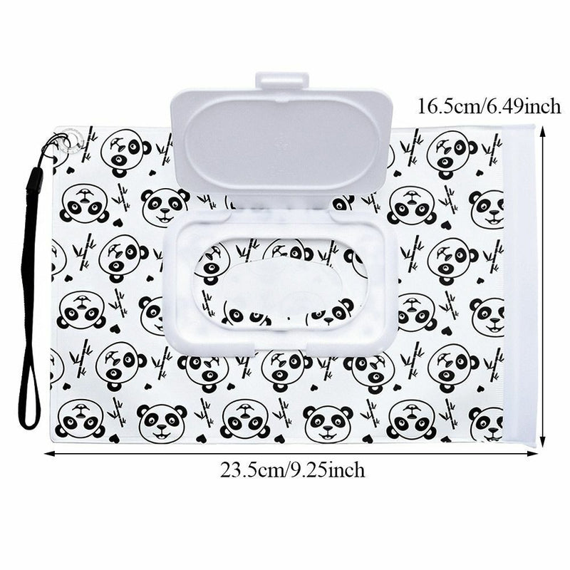 Easy-carry Clamshell Snap-strap Clean Wipes Carrying Case Wipe Bag Container