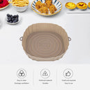 #A Air Fryer Silicone Pot Oven Baking Tray Basket Mat Home Grill Pan Accessori