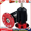 2pcs Aluminum Bicycle Handlebar Bar End Plugs for MTB Folding Bike (Red) Newly