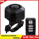 Bicycle Alarm System IP54 Waterproof Dustproof with Remote for Scooter Security