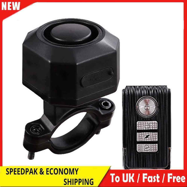 Bicycle Alarm System IP54 Waterproof Dustproof with Remote for Scooter Security
