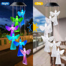 Solar Wind Chime Lamps Color Changing Angels Pendant Lights Garden Decor Newly