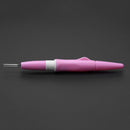 Needle Felting Handle Holder with 3 Needles Wool Embroidery DIY Tool(Pink)