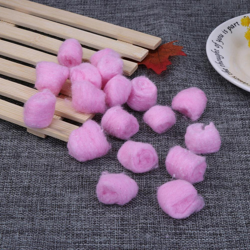 100pcs Colorful Winter Keep Warm Cotton Balls Cute Cage Filler (Pink)
