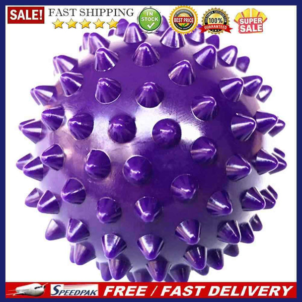 PVC Spiky Ball Trigger Point Fitness Hand Foot Pain Relief Ball (Purple)