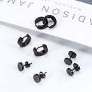 Bar Round Hoop Earrings Dangle Drop Stud Tragus Earrings Piercing Ear Studs