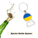 Ukraine National Flag Keychain Bottle Opener Jewelry Can Opener Key Ring