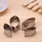 Lotus Petal Fondant Cake Decor Tools Stainless Steel Baking Mold (4pcs)