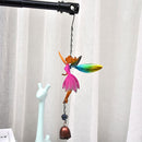 Fairy Angel Wind Chimes Metal Art Wind Bell for Indoor Outdoor Yard (Pink) Newly