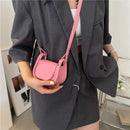 Small Leather Women Designer Crossbody Handbag Solid Mini Lipstick Shoulder Bags