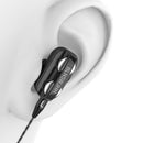 A4 In-Ear Headphone 3.5mm Plug Ergonomic Wired Earphones for Phone (Black) Newly
