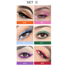 6pcs Colorful Eyeliner Gel Quick Dry Long Lasting Eyes Makeup Waterproof To
