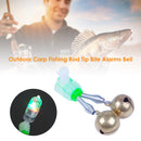 Twin Spiral Bells Outdoor Carp Fishing Rod Tip Bite Alarms Bell (Copper)