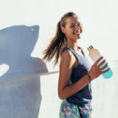 1000ml Water Bottle Frosted Outdoor Sports Drinking Kettle (Orange Green)