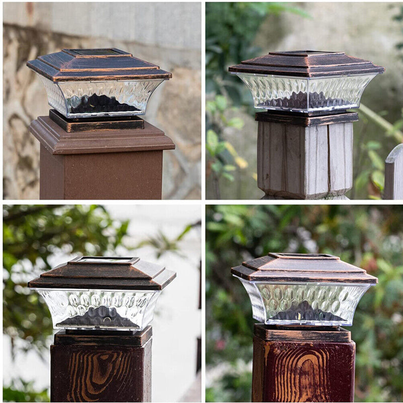 #A Solar Post Cap Lights 3 Working Mode Waterproof Outdoor Column Patio Street L