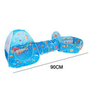 3pcs Kids Beach Pool Tent Indoor Foldable Fun Polka Dot Play Houses (B)