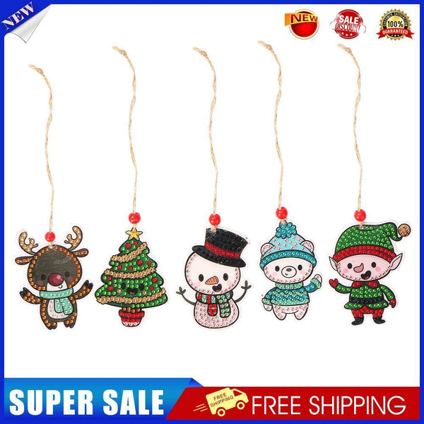 Double-side 5D Diamond Painting DIY Hanging Christmas Trees Pendant (GP008)