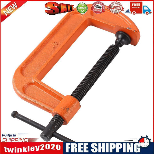 Heavy Duty G Wood Clamp Steel Woodworking Fixture for Carpentry (4 inch)