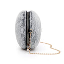 Women Chain Crossbody Bags Plush Fashion Small Round Shoulder Messenger Handbag