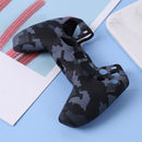 For DualSense Skin Camouflage Silicone Case Cover for PS5 Controller (Grey)