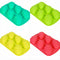 Silicone Egg Shape Dough Moulds Chocolate Easter Cake Mould Ice Cube Tray Baking