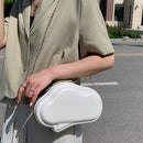 Women Mini Cloud Shoulder Bag Leather Candy Solid Color Chain Messenger Handbag
