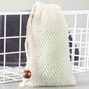 1XSoap Exfoliating Bags Nylon Foaming Net Soap Saver Pouch Bag Drawstring E7Z0