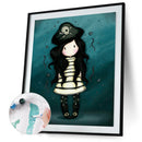 Oil Paint By Numbers Little Girl Coloring Picture Digital