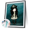 Oil Paint By Numbers Little Girl Coloring Picture Digital