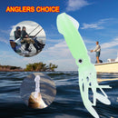 5x Luminous Squid 10cm 8g Lures Crankbait Artificial Soft Fishing Bait (3) Newly