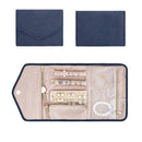 Jewelry Storage Bag Foldable Jewelry Case Durable Polyester Bag (Dark Blue)