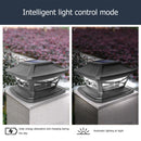 Solar Fence Light Column Head Light Wall Landscape Lamp (White Light) Newly