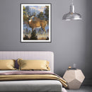 5D DIY Diamond Painting Deer Full Round Drill Mosaic Rhinestone Picture Hom