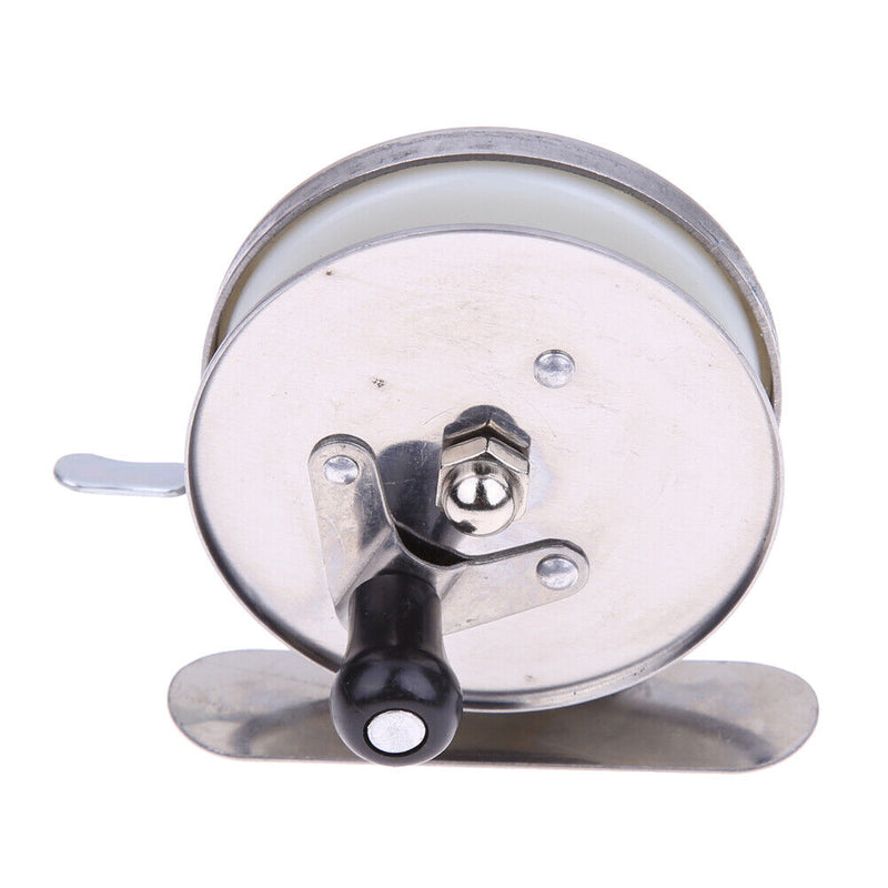 Ice Fishing Mini Pole Line Reel Rods Shrimp Metal Steel Lightweight Portabl