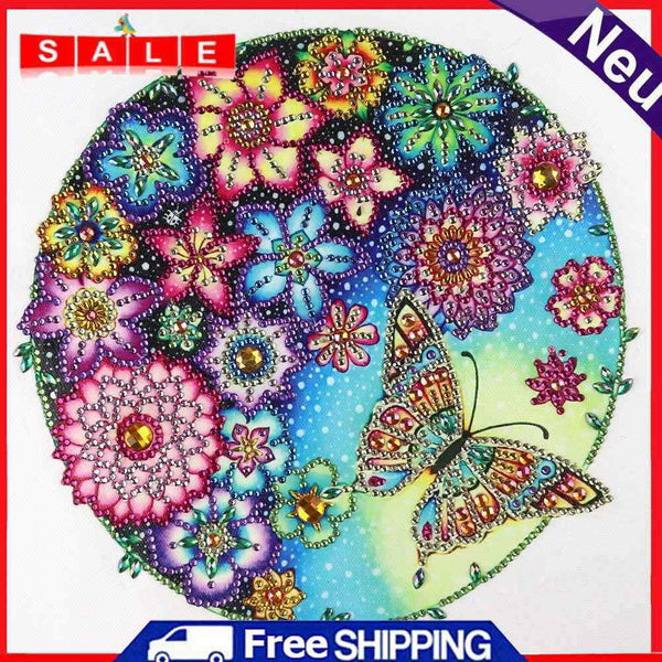 5D DIY Special Shaped Diamond Painting Flower Butterfly Embroidery Craft Kits