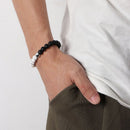 Gift Jewelry Yin Yang Charm Pendant Bracelet Braided Hand Rope Wristband