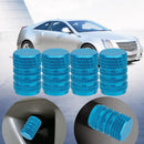 4pcs Aluminum Alloy Car Tire Wheel Tyre Caps Valve Stem Dust Covers (Blue)