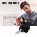 Guitar Strap Lock Button Anti-slip Belt Locks Nails Bass Accessory (Black) Newly
