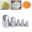 5Pcs/Set Russian Flower Icing Piping Nozzles Tip Pastry Cake DIY Tool F3T4