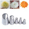5Pcs/Set Russian Flower Icing Piping Nozzles Tip Pastry Cake DIY Tool F3T4