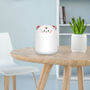 Air Humidifier Cute Tiger Aroma Diffuser with Night Light Cool Mist (White)
