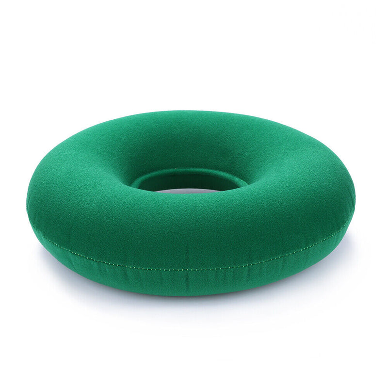 Hip Support Medical Hemorrhoid Seat Pad Inflatable Anti Bedsore (Green) Newly