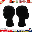 Female Styling EPS Flocking Head Mold Wig Glasses Holder Stand (Black) Newly