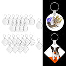24pc Leere Schlüsselbund Sublimation Wärme Transfer DIY Geschenke Holz