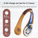 Bladeless Sports Personal Air Cooling Summer Kids Hanging Neck Fan (Orange)
