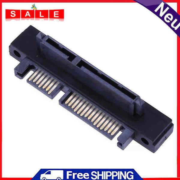 90° Angle SATA 22Pin(7+15) Male and 22Pin(7+15) Female Extender Adapt
