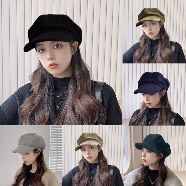 Graceful Fiddler Hat Octagonal Cap Artist Painter Hat Mariner Cap Beret Hat
