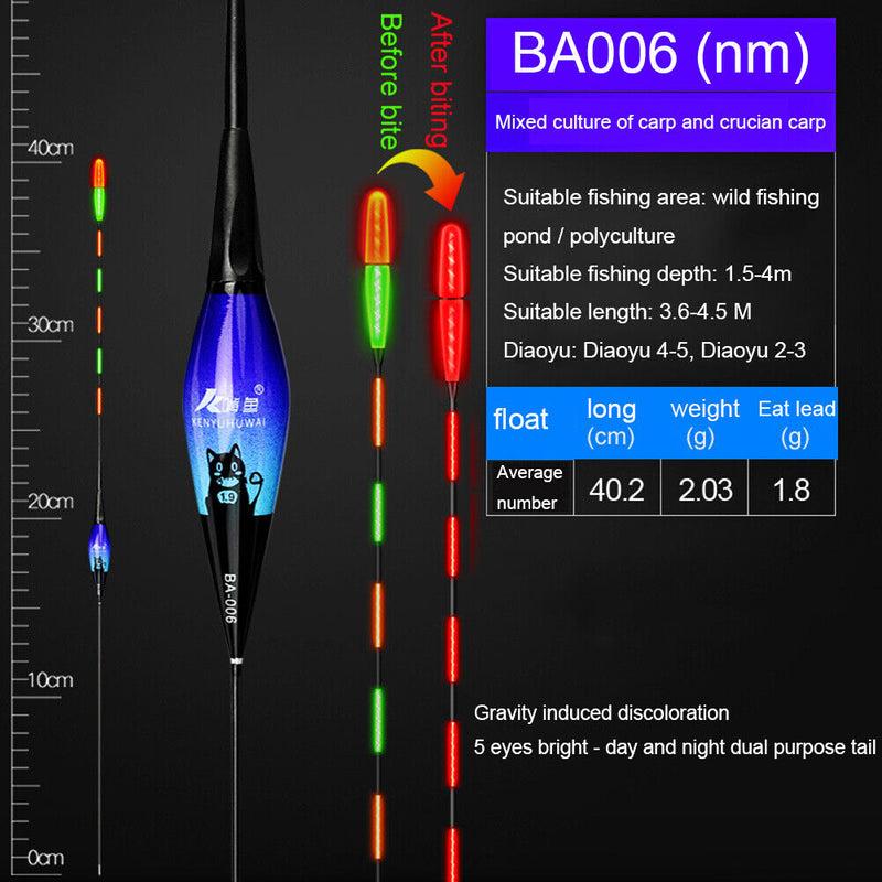 Smart Fishing LED Light Float Night Floats Fishing Tackle Bite Gravity Sensor